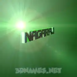 nagaraj in Green Light style - 3D name wallpaper