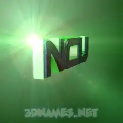 ncu in Green Light style - 3D name wallpaper