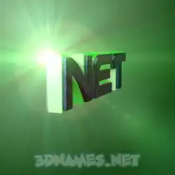 net in Green Light style - 3D name wallpaper