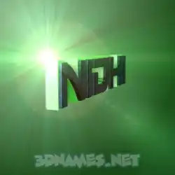 nidhi in Green Light style - 3D name wallpaper