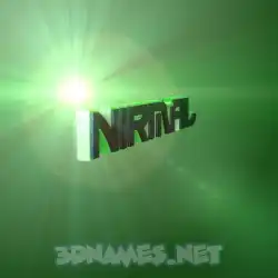 nirmal in Green Light style - 3D name wallpaper