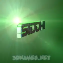 siddhi in Green Light style - 3D name wallpaper