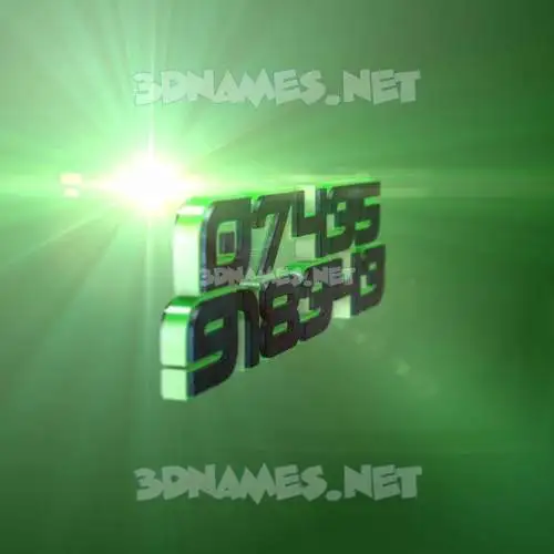 07435 918343 in Green Light style - 3D name wallpaper 07435 918343 in Green Light style - 3D name wallpaper