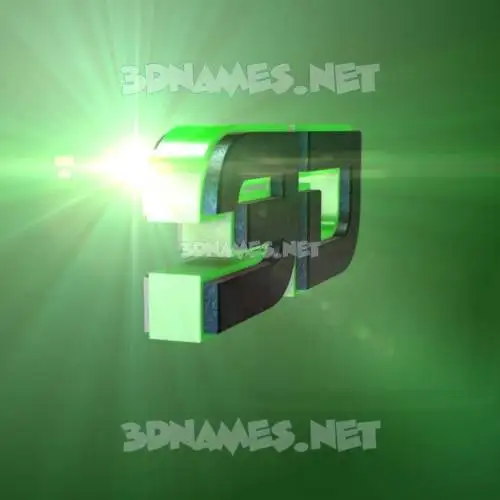 3d in Green Light style - 3D name wallpaper 3d in Green Light style - 3D name wallpaper