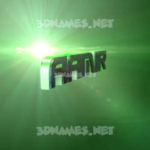 aamir in Green Light style - 3D name wallpaper