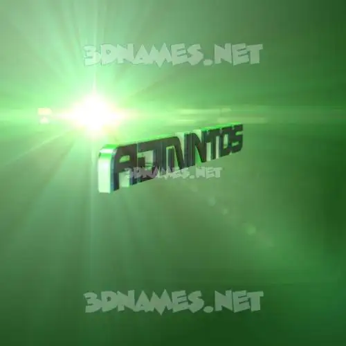 admintos in Green Light style - 3D name wallpaper