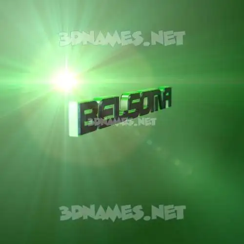 belsoma in Green Light style - 3D name wallpaper belsoma in Green Light style - 3D name wallpaper