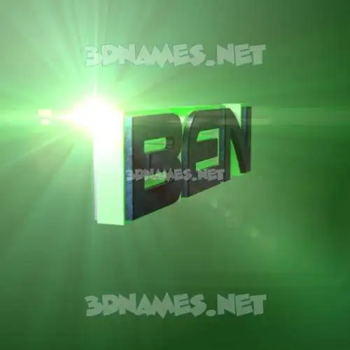 ben in Green Light style - 3D name wallpaper ben in Green Light style - 3D name wallpaper