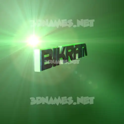 bikram in Green Light style - 3D name wallpaper bikram in Green Light style - 3D name wallpaper