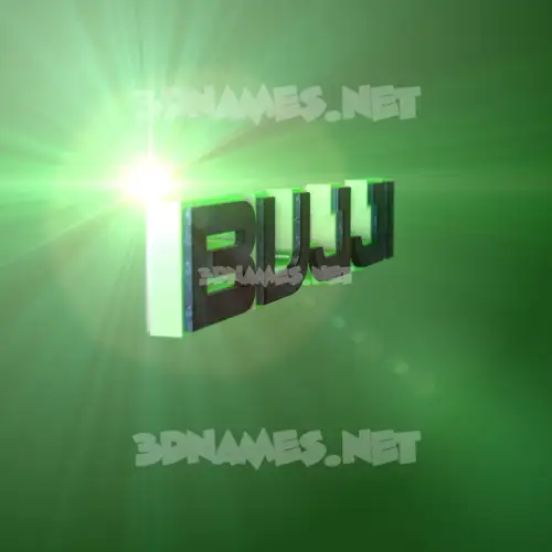 bujji in Green Light style - 3D name wallpaper bujji in Green Light style - 3D name wallpaper