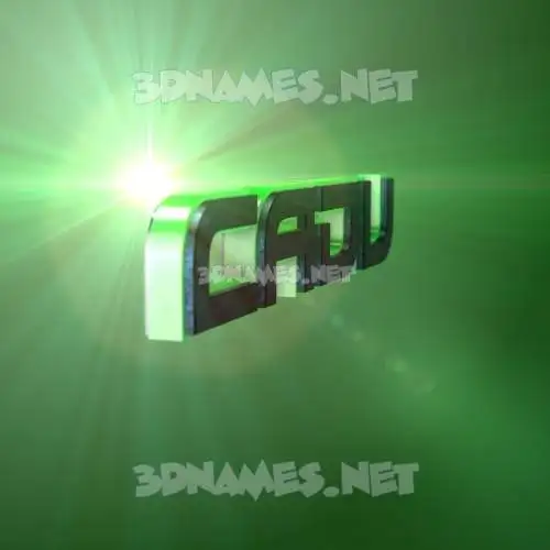 cadu in Green Light style - 3D name wallpaper cadu in Green Light style - 3D name wallpaper