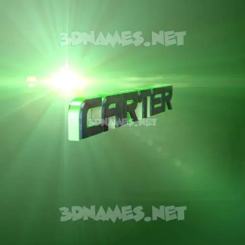 carter in Green Light style - 3D name wallpaper carter in Green Light style - 3D name wallpaper