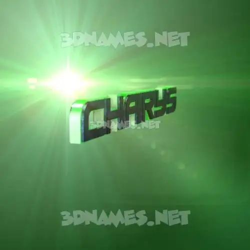 charys in Green Light style - 3D name wallpaper charys in Green Light style - 3D name wallpaper