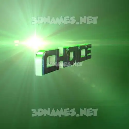 choice in Green Light style - 3D name wallpaper choice in Green Light style - 3D name wallpaper
