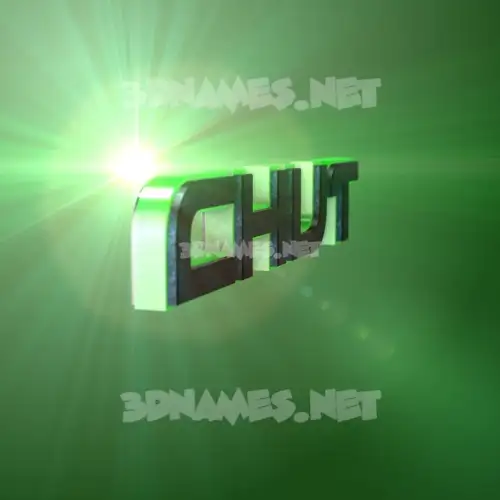 chut in Green Light style - 3D name wallpaper chut in Green Light style - 3D name wallpaper