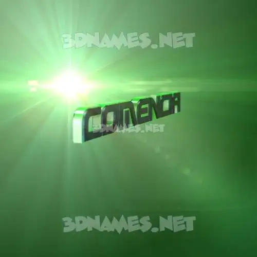 comencia in Green Light style - 3D name wallpaper comencia in Green Light style - 3D name wallpaper