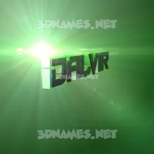 dalvir in Green Light style - 3D name wallpaper dalvir in Green Light style - 3D name wallpaper
