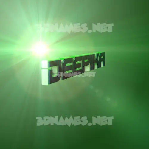 deepika in Green Light style - 3D name wallpaper deepika in Green Light style - 3D name wallpaper