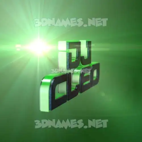dj cleo in Green Light style - 3D name wallpaper dj cleo in Green Light style - 3D name wallpaper