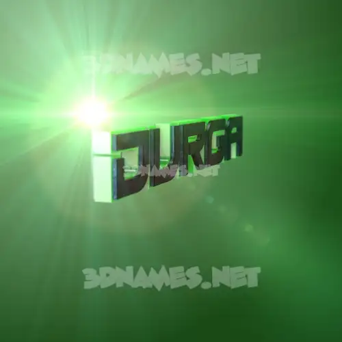 durga in Green Light style - 3D name wallpaper durga in Green Light style - 3D name wallpaper