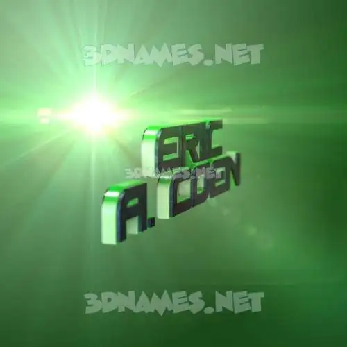 eric a. coen in Green Light style - 3D name wallpaper eric a. coen in Green Light style - 3D name wallpaper