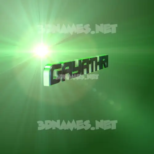 gayathri in Green Light style - 3D name wallpaper gayathri in Green Light style - 3D name wallpaper