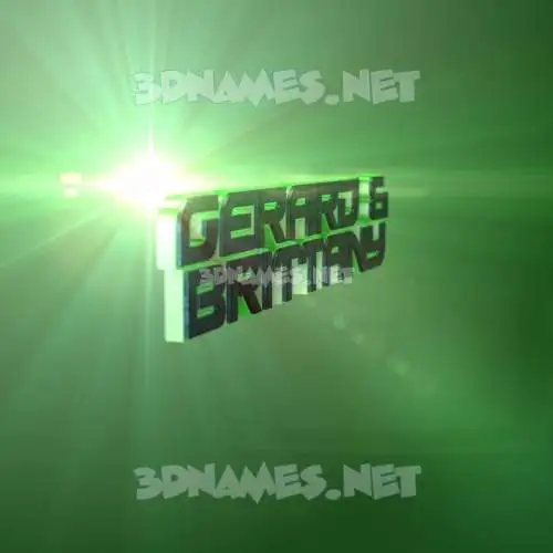 gerard & brittany in Green Light style - 3D name wallpaper gerard & brittany in Green Light style - 3D name wallpaper