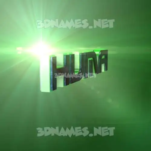 huma in Green Light style - 3D name wallpaper huma in Green Light style - 3D name wallpaper