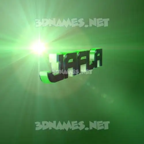 jafla in Green Light style - 3D name wallpaper jafla in Green Light style - 3D name wallpaper