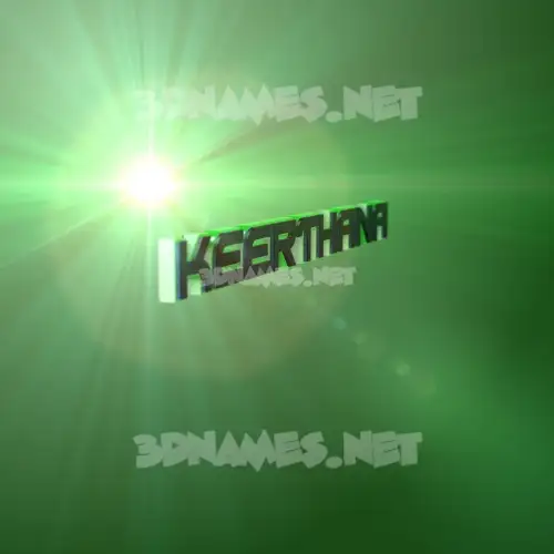 keerthana in Green Light style - 3D name wallpaper keerthana in Green Light style - 3D name wallpaper