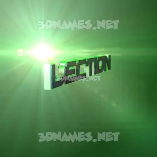 lection in Green Light style - 3D name wallpaper lection in Green Light style - 3D name wallpaper