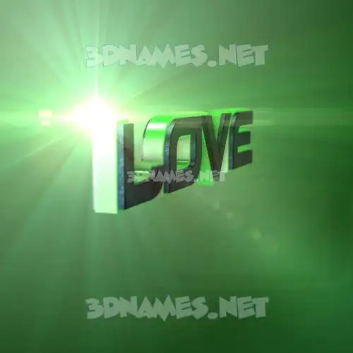 love in Green Light style - 3D name wallpaper love in Green Light style - 3D name wallpaper