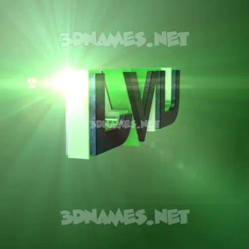lvu in Green Light style - 3D name wallpaper lvu in Green Light style - 3D name wallpaper