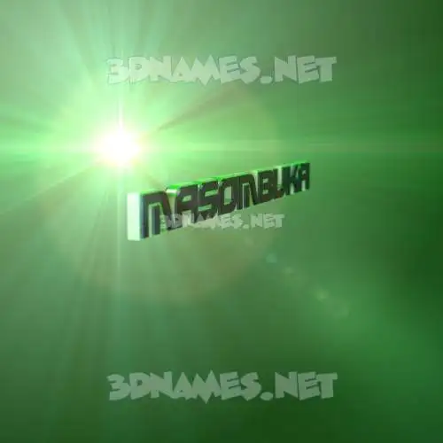 masombuka in Green Light style - 3D name wallpaper masombuka in Green Light style - 3D name wallpaper