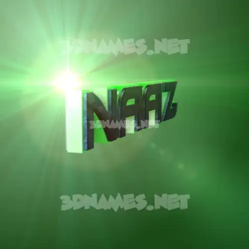 naaz in Green Light style - 3D name wallpaper naaz in Green Light style - 3D name wallpaper