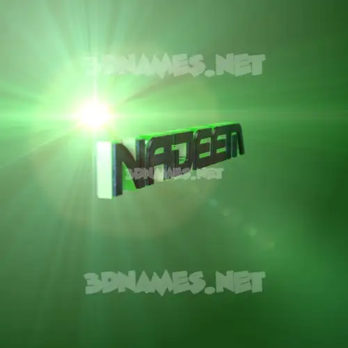 nadeem in Green Light style - 3D name wallpaper nadeem in Green Light style - 3D name wallpaper