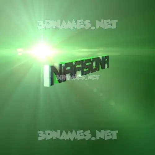nafisona in Green Light style - 3D name wallpaper nafisona in Green Light style - 3D name wallpaper