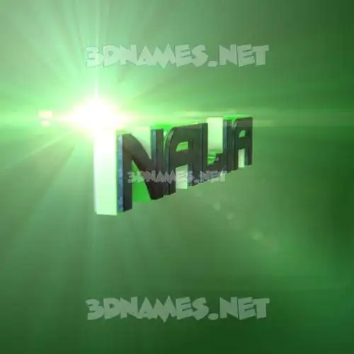 nalia in Green Light style - 3D name wallpaper nalia in Green Light style - 3D name wallpaper