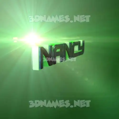 nancy in Green Light style - 3D name wallpaper nancy in Green Light style - 3D name wallpaper