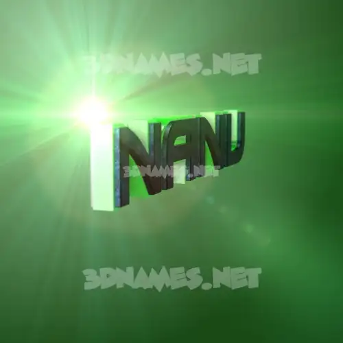 nanu in Green Light style - 3D name wallpaper nanu in Green Light style - 3D name wallpaper