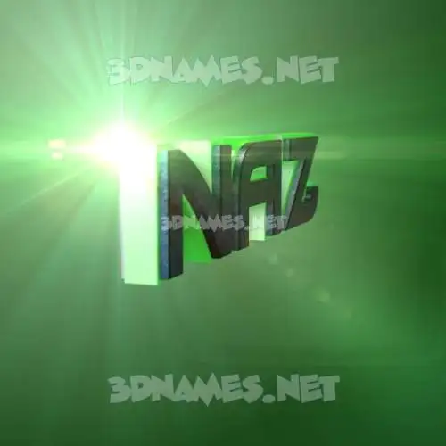 naz in Green Light style - 3D name wallpaper naz in Green Light style - 3D name wallpaper