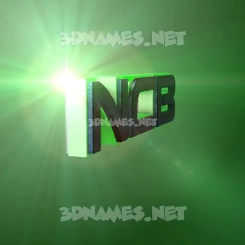 ncb in Green Light style - 3D name wallpaper ncb in Green Light style - 3D name wallpaper