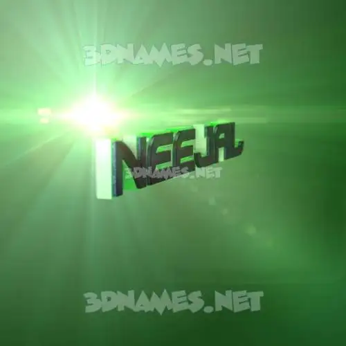 neejal in Green Light style - 3D name wallpaper neejal in Green Light style - 3D name wallpaper