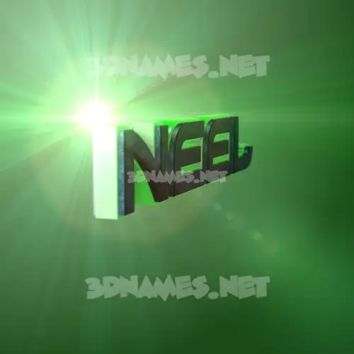 neel in Green Light style - 3D name wallpaper neel in Green Light style - 3D name wallpaper