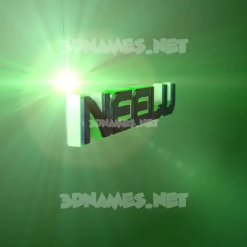 neelu in Green Light style - 3D name wallpaper neelu in Green Light style - 3D name wallpaper