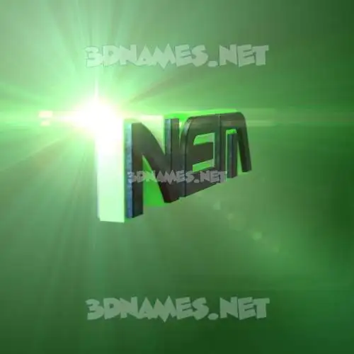 nem in Green Light style - 3D name wallpaper