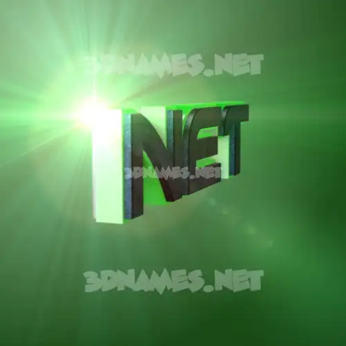 net in Green Light style - 3D name wallpaper net in Green Light style - 3D name wallpaper