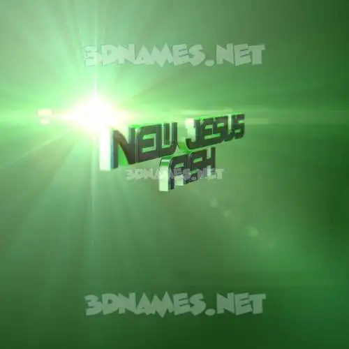 new jesus fish in Green Light style - 3D name wallpaper new jesus fish in Green Light style - 3D name wallpaper