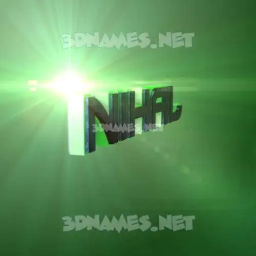 nihal in Green Light style - 3D name wallpaper nihal in Green Light style - 3D name wallpaper