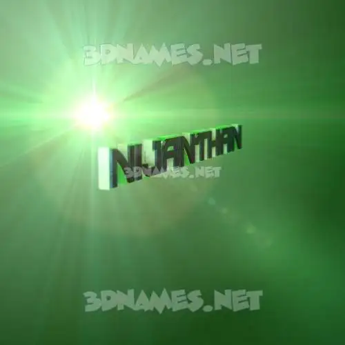 nijanthan in Green Light style - 3D name wallpaper nijanthan in Green Light style - 3D name wallpaper